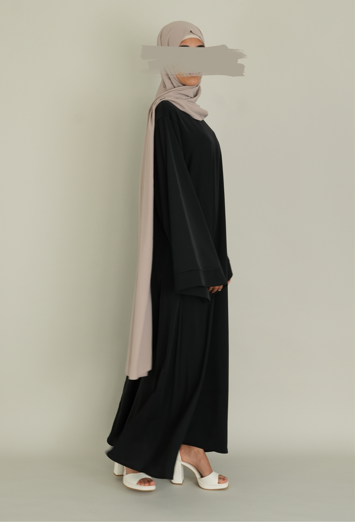BASIC NIDA ABAYA - BLACK