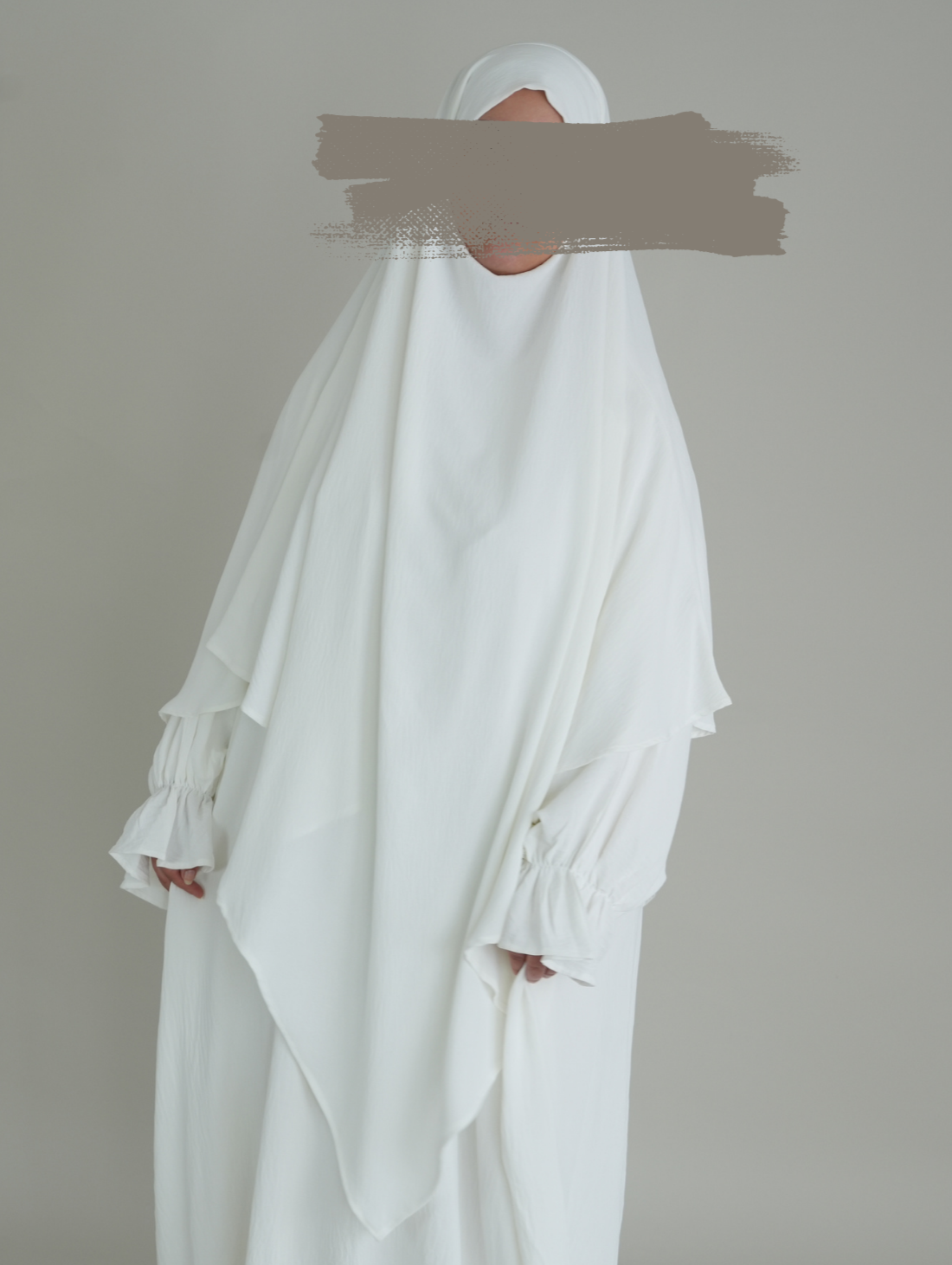 PREMIUM KHIMAR JAZZ - PURE WHITE