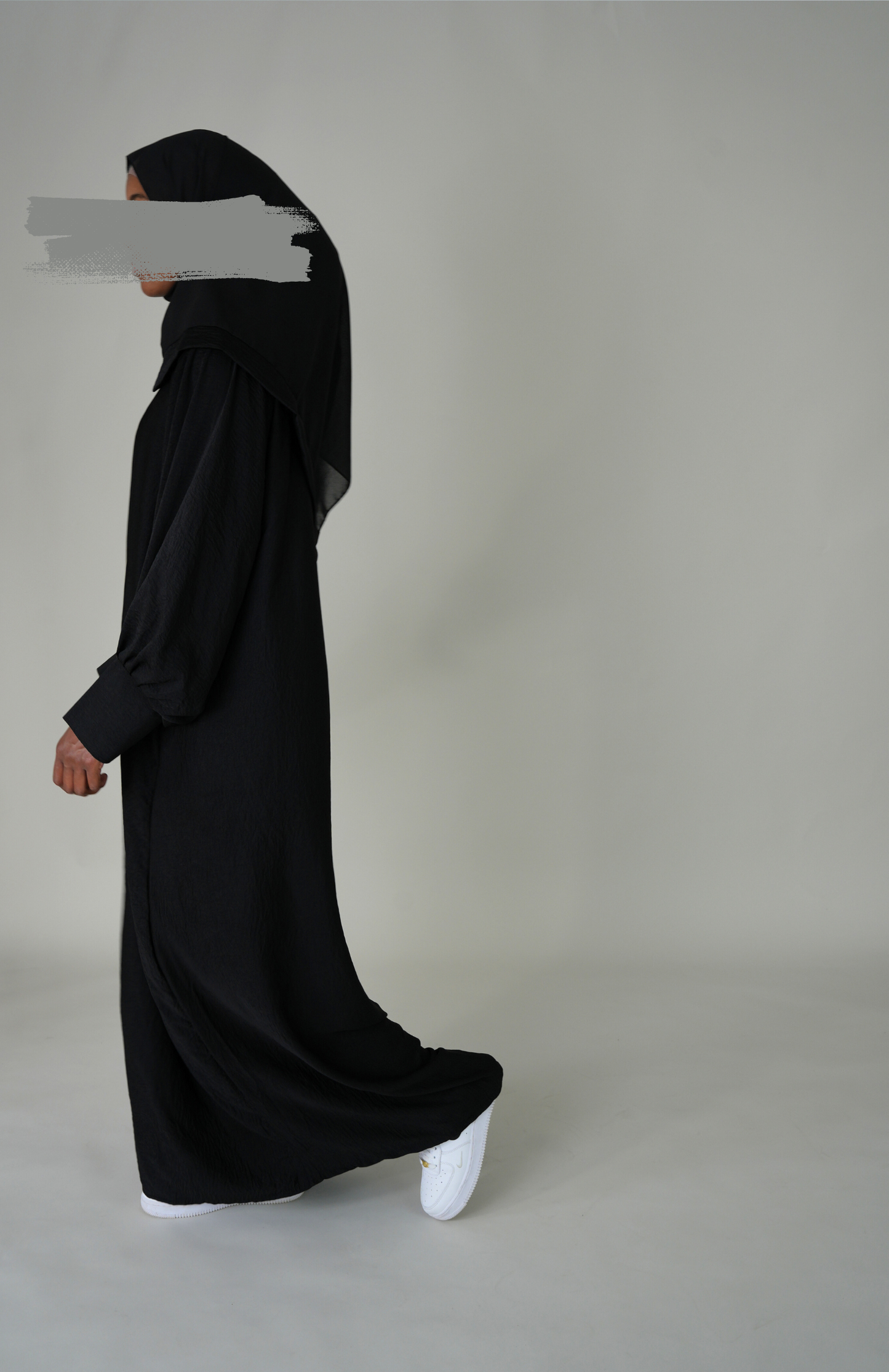HARIR ABAYA - SCHWARZ
