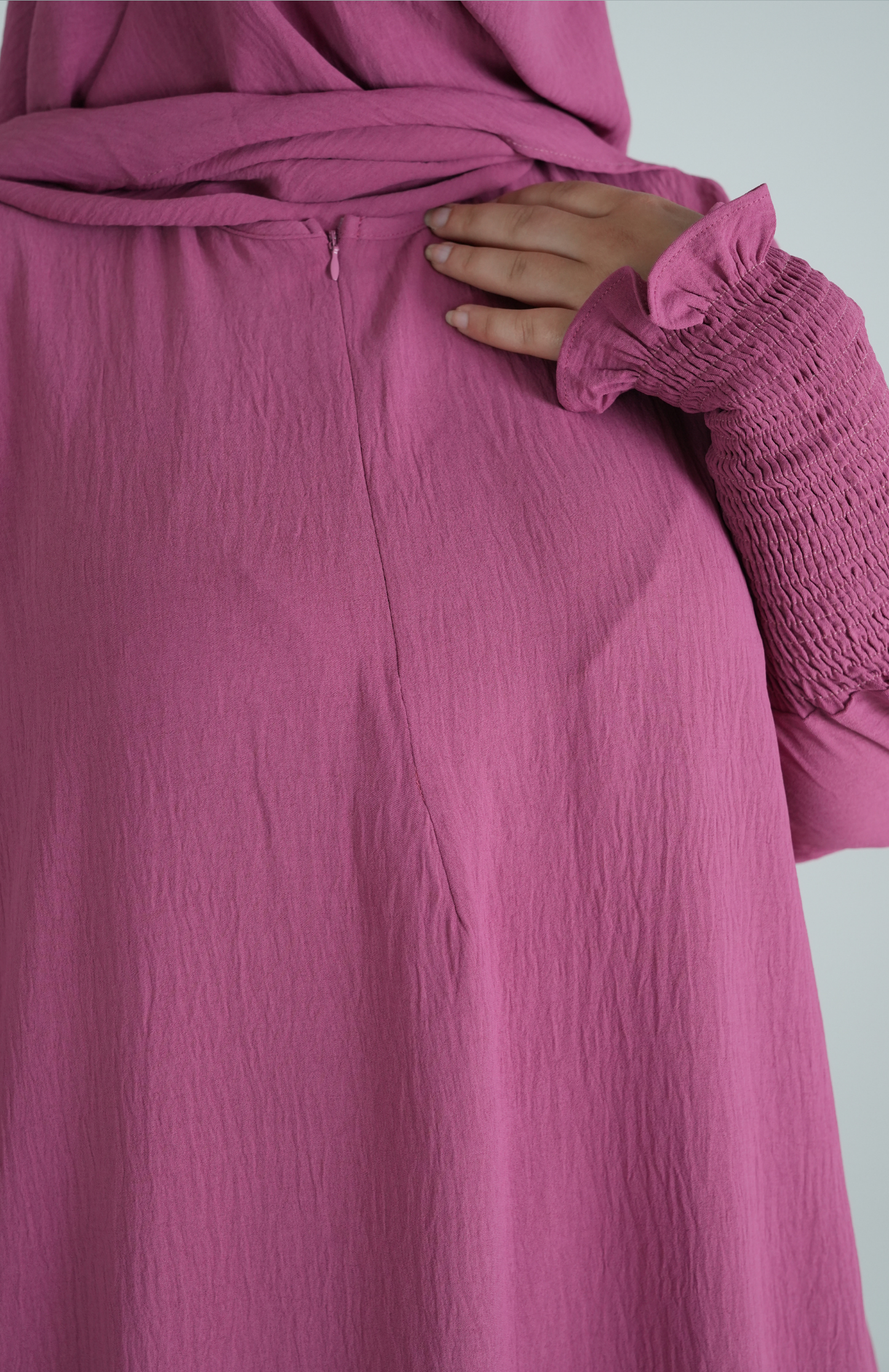 PREMIUM JAZZ ABAYA - DUSTY ROSE