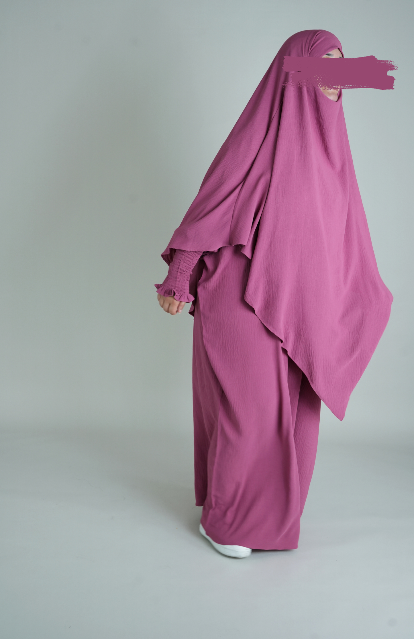 PREMIUM JAZZ ABAYA - DUSTY ROSE