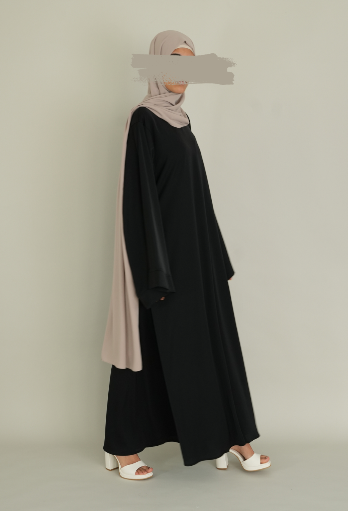 BASIC NIDA ABAYA - BLACK
