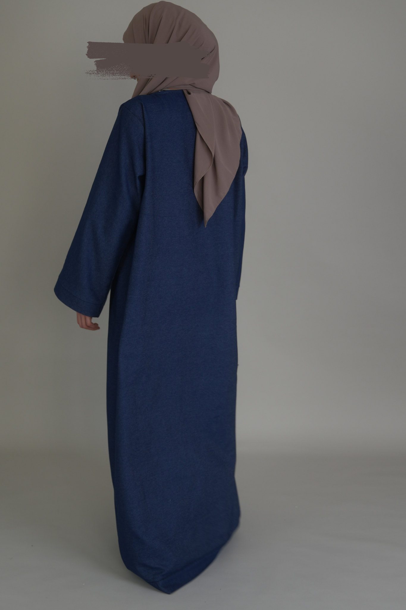 PREMIUM JEANS ABAYA - DARK BLUE