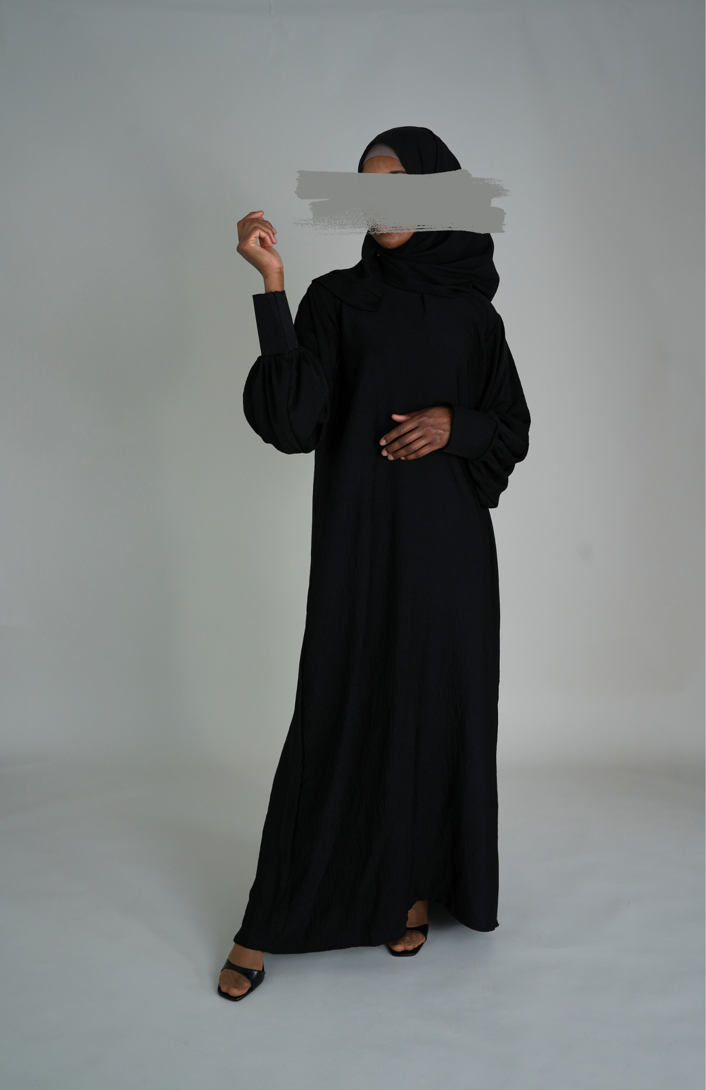 HARIR ABAYA - SCHWARZ