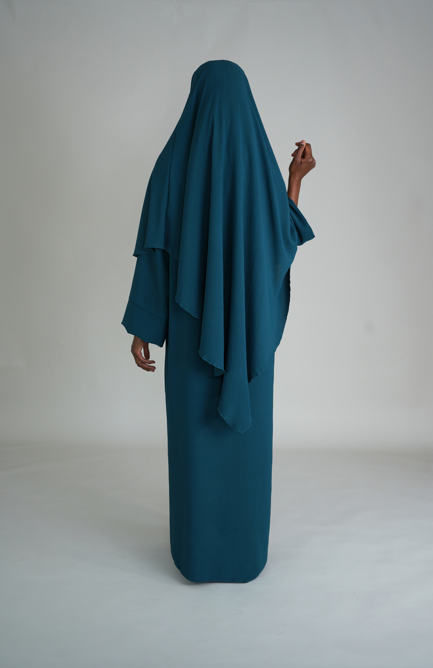 BASIC JAZZ ABAYA SET - PETROL