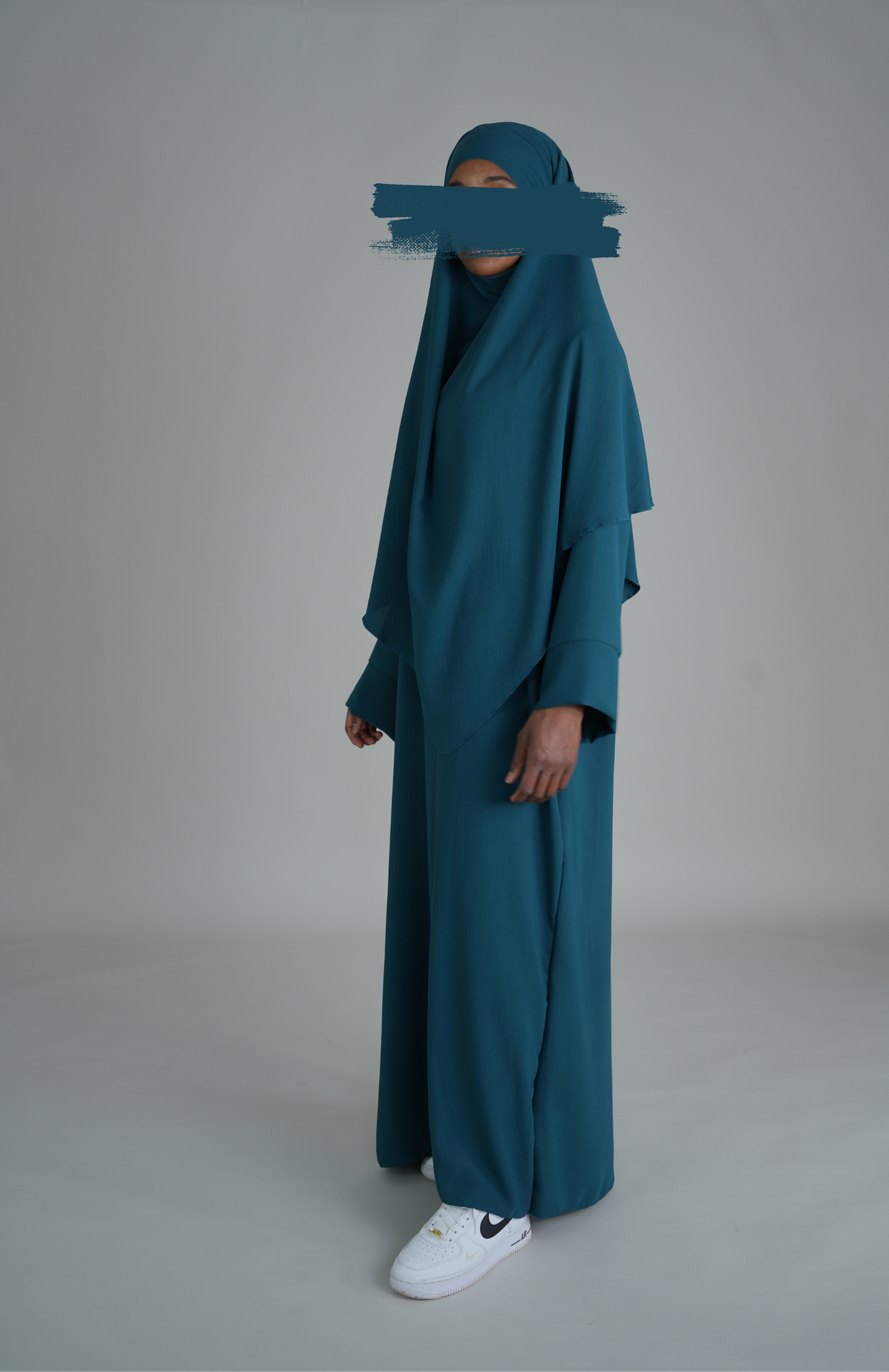 BASIC JAZZ ABAYA SET - PETROL