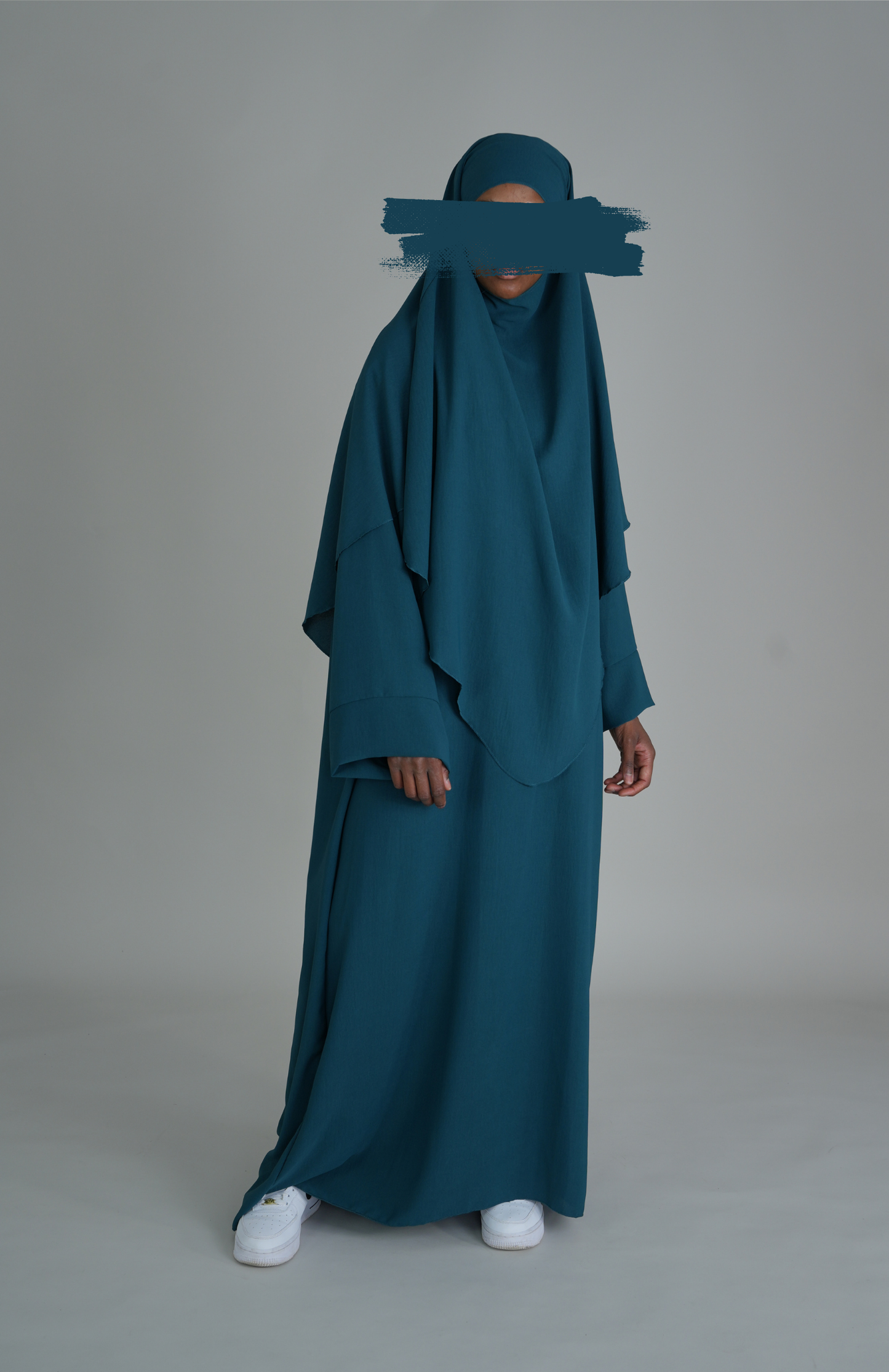 BASIC JAZZ ABAYA SET - PETROL