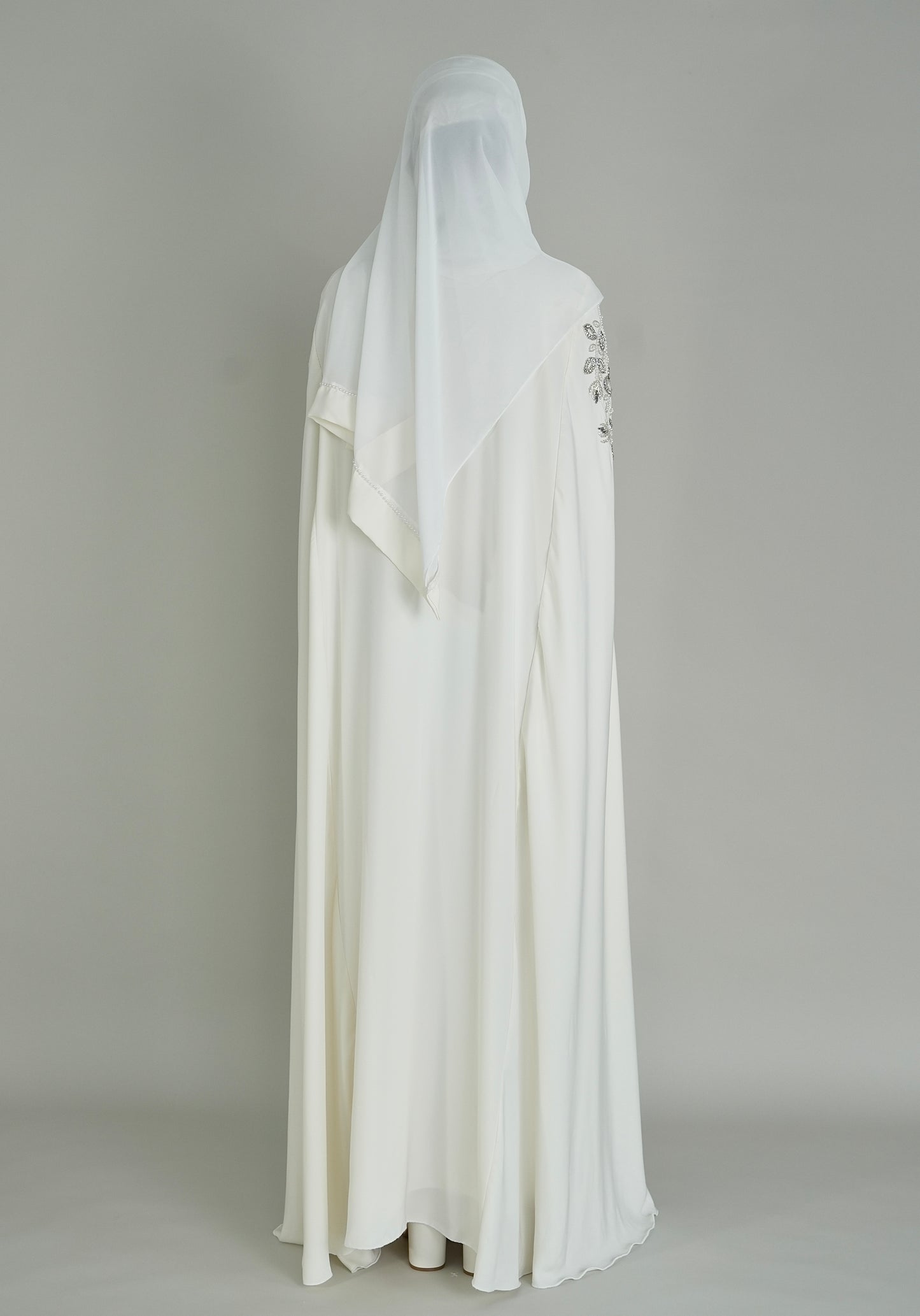 LUXUS NIDA BRAUT ABAYA SET - IVORY