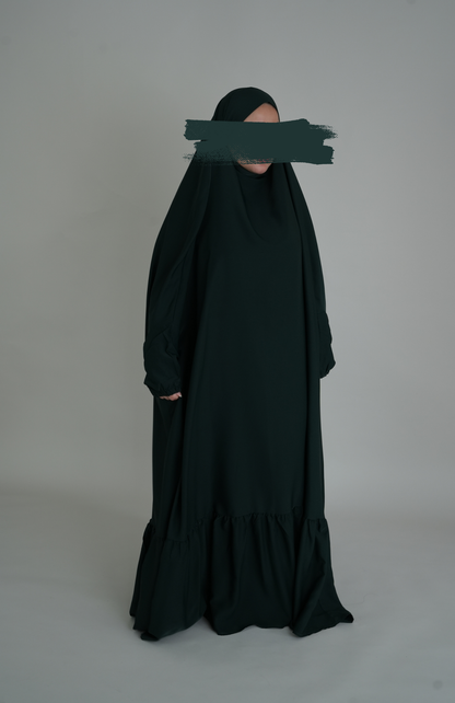 NIDA JILBAB EINTEILIG - DUNKELGRÜN