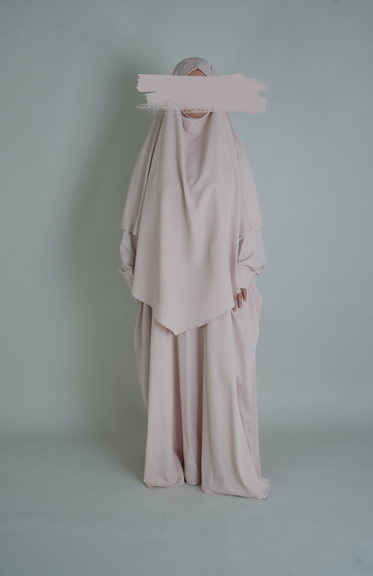 FARASHA NIDA ABAYA - PINK SWAN