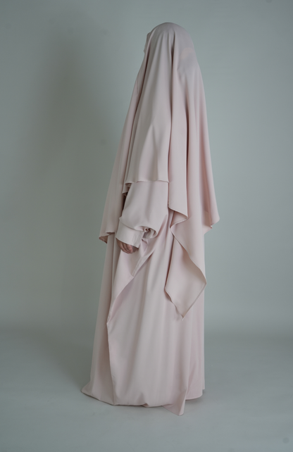 FARASHA NIDA ABAYA - PINK SWAN