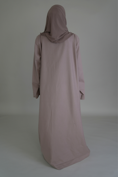PREMIUM JEANS ABAYA - BEIGE