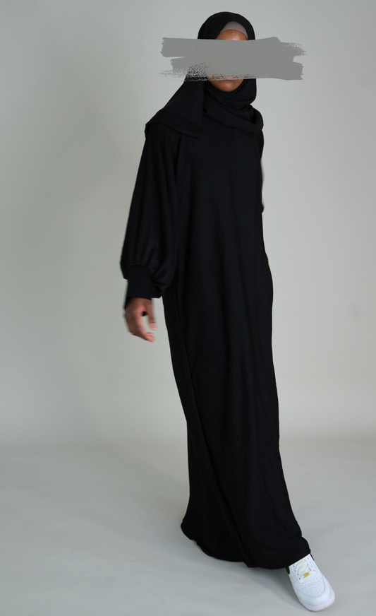 HARIR ABAYA - SCHWARZ