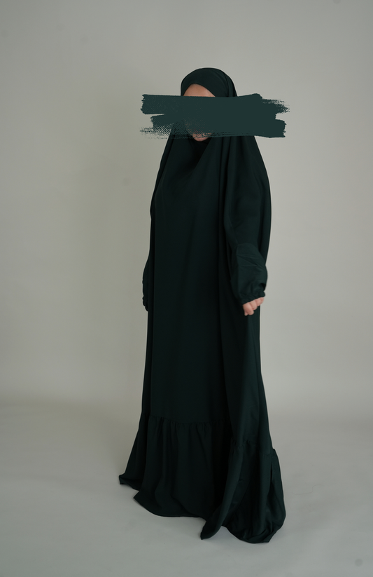 NIDA JILBAB EINTEILIG - DUNKELGRÜN
