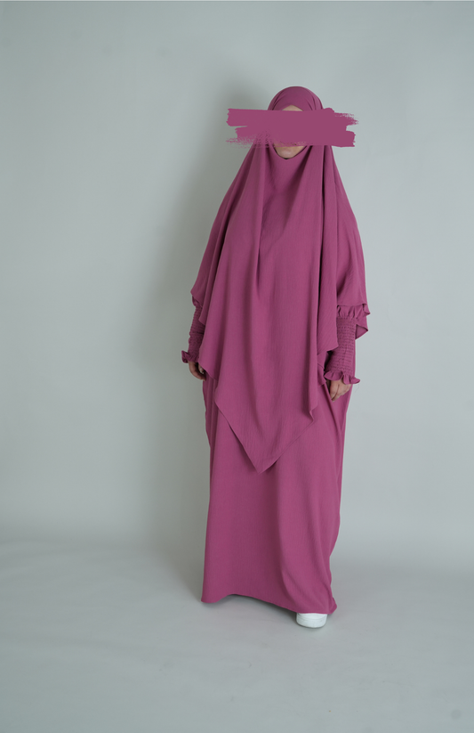 PREMIUM JAZZ ABAYA - DUSTY ROSE