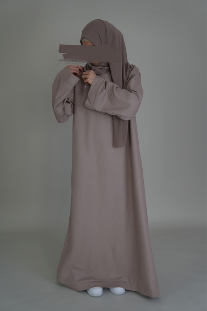 PREMIUM JEANS ABAYA - BEIGE
