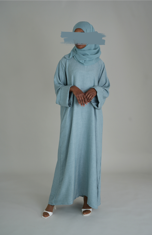 LINEN ABAYA - MINTBLAU